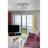 Alisio XL CCT Dimmable LED Ceiling Retractable Fan Light With Remote, APP & Voice Control - Silver