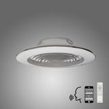 Alisio XL CCT Dimmable LED Ceiling Retractable Fan Light With Remote, APP & Voice Control - Silver