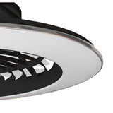 Alisio XL CCT Dimmable LED Ceiling Retractable Fan Light With Remote, APP & Voice Control - Black