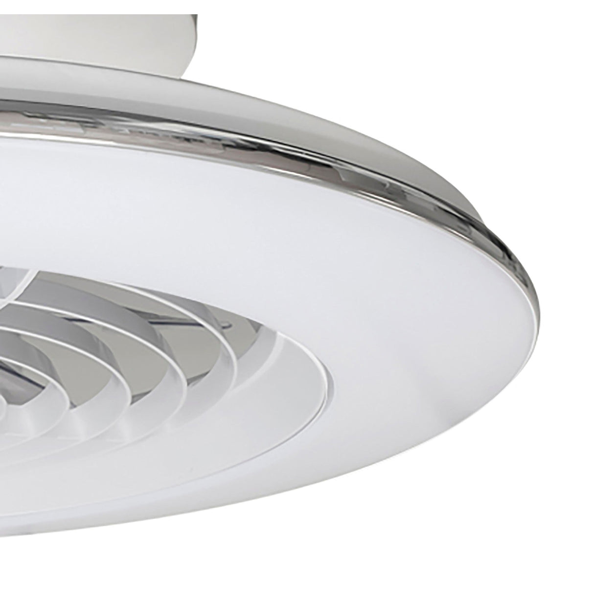 Alisio Mini CCT Dimmable LED Ceiling Retractable Fan Light With Remote Control - White