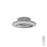 Alisio Mini CCT Dimmable LED Ceiling Retractable Fan Light With Remote Control - Silver