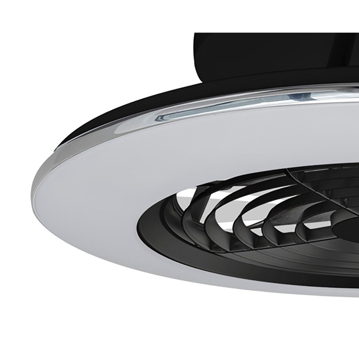 Alisio Mini CCT Dimmable LED Ceiling Retractable Fan Light With Remote Control - Black