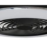 Alisio Mini CCT Dimmable LED Ceiling Retractable Fan Light With Remote Control - Black