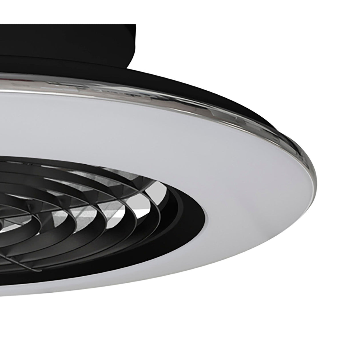 Alisio Mini CCT Dimmable LED Ceiling Retractable Fan Light With Remote Control - Black