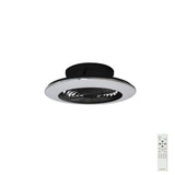 Alisio Mini CCT Dimmable LED Ceiling Retractable Fan Light With Remote Control - Black