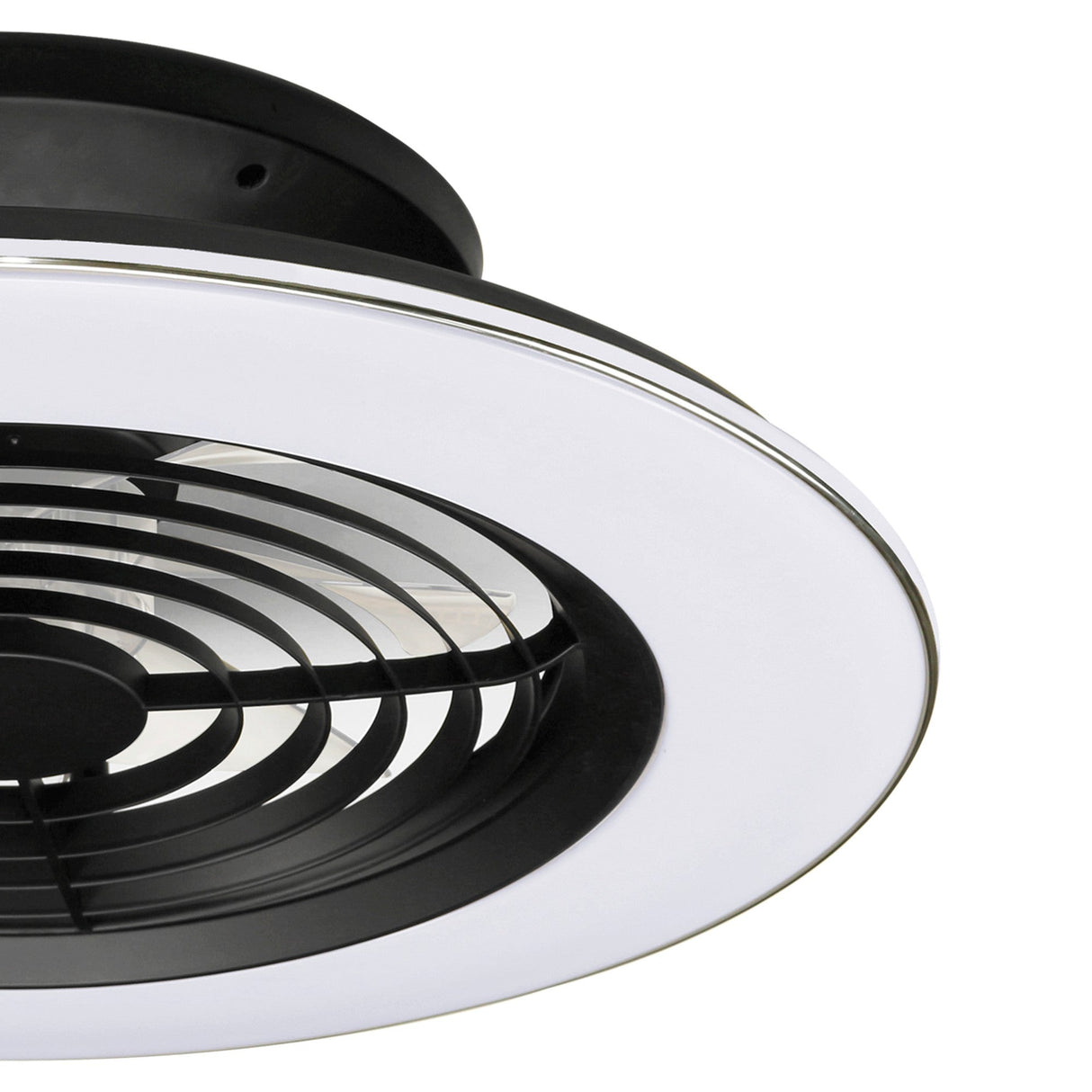 Alisio CCT Dimmable LED Ceiling Retractable Fan Light With Remote & APP Control - Black/White