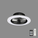 Alisio CCT Dimmable LED Ceiling Retractable Fan Light With Remote & APP Control - Black/White