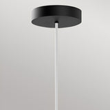Bijou LED Glass Pendant 20W 3000K - White/Black