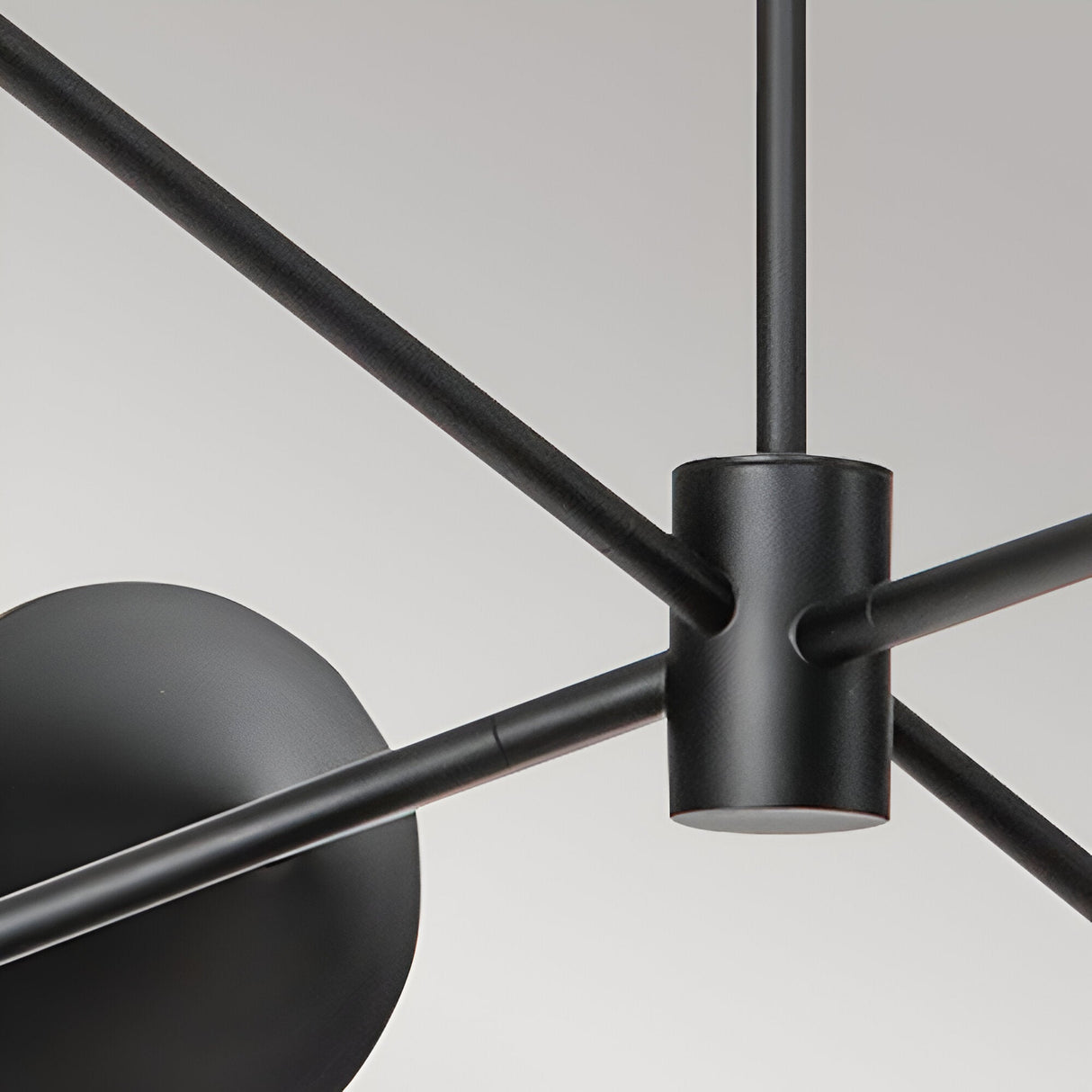 Daphne 6 Light Chandelier - Black/Brass
