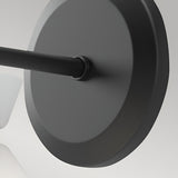 Halston 1 Light Glass Wall Light - Matte Black