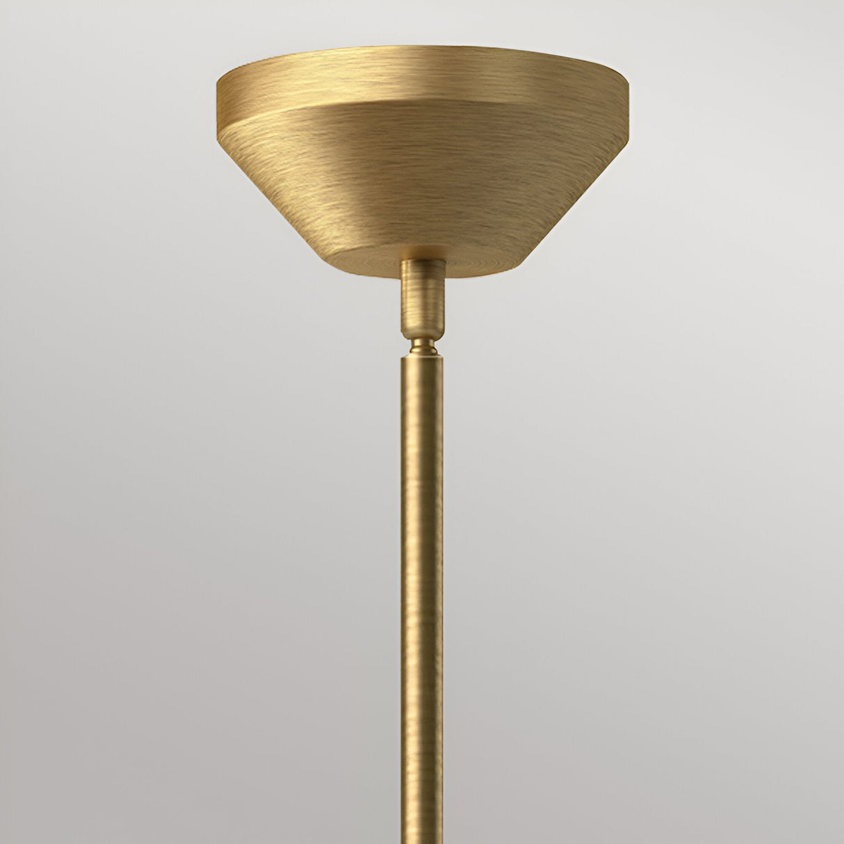 Halston 1 Light Glass Pendant - Brushed Gold