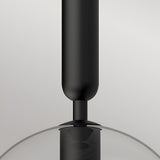 Jude 1 Light Glass Pendant - Matte Black
