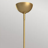 Jude 3 Light Glass Chandelier - Brushed Gold