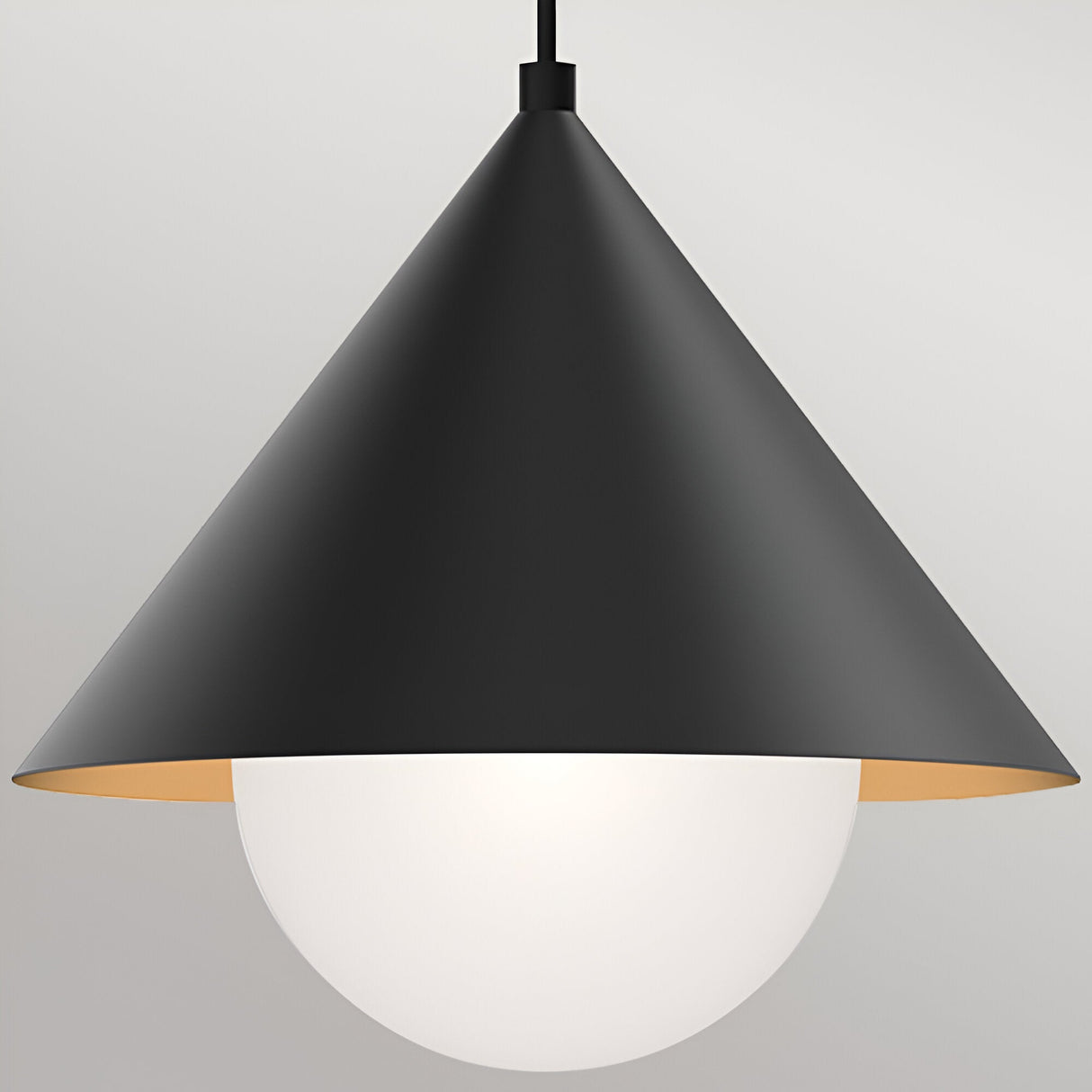 Remyck 1 Light Pendant - Matte Black
