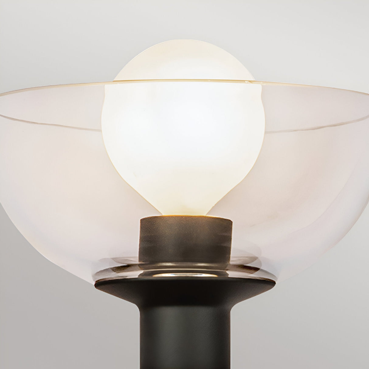 Sylvia 1 Light Glass Wall Light - Matte Black