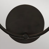 Sylvia 2 Light Glass Wall Light - Matte Black