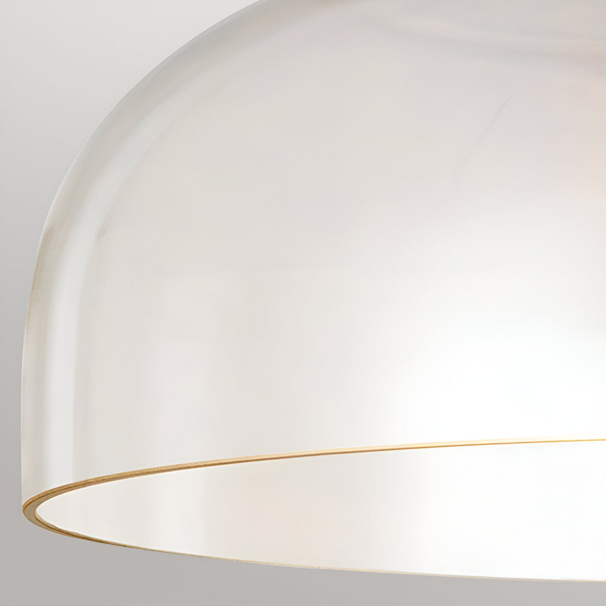Sylvia 1 Light Glass Semi Flush - Brushed Gold