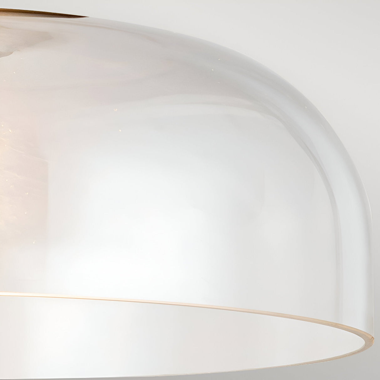 Sylvia 1 Light Glass Semi Flush - Matte Black