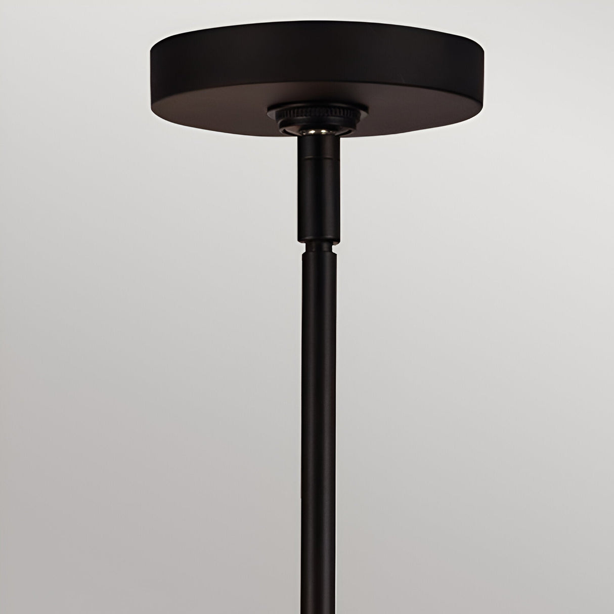 Sylvia 4 Light Glass Chandelier - Matte Black