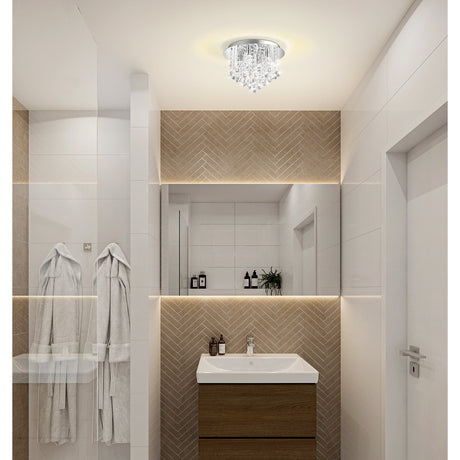 Almonte 4 Light Bathroom Ceiling Light - Chrome