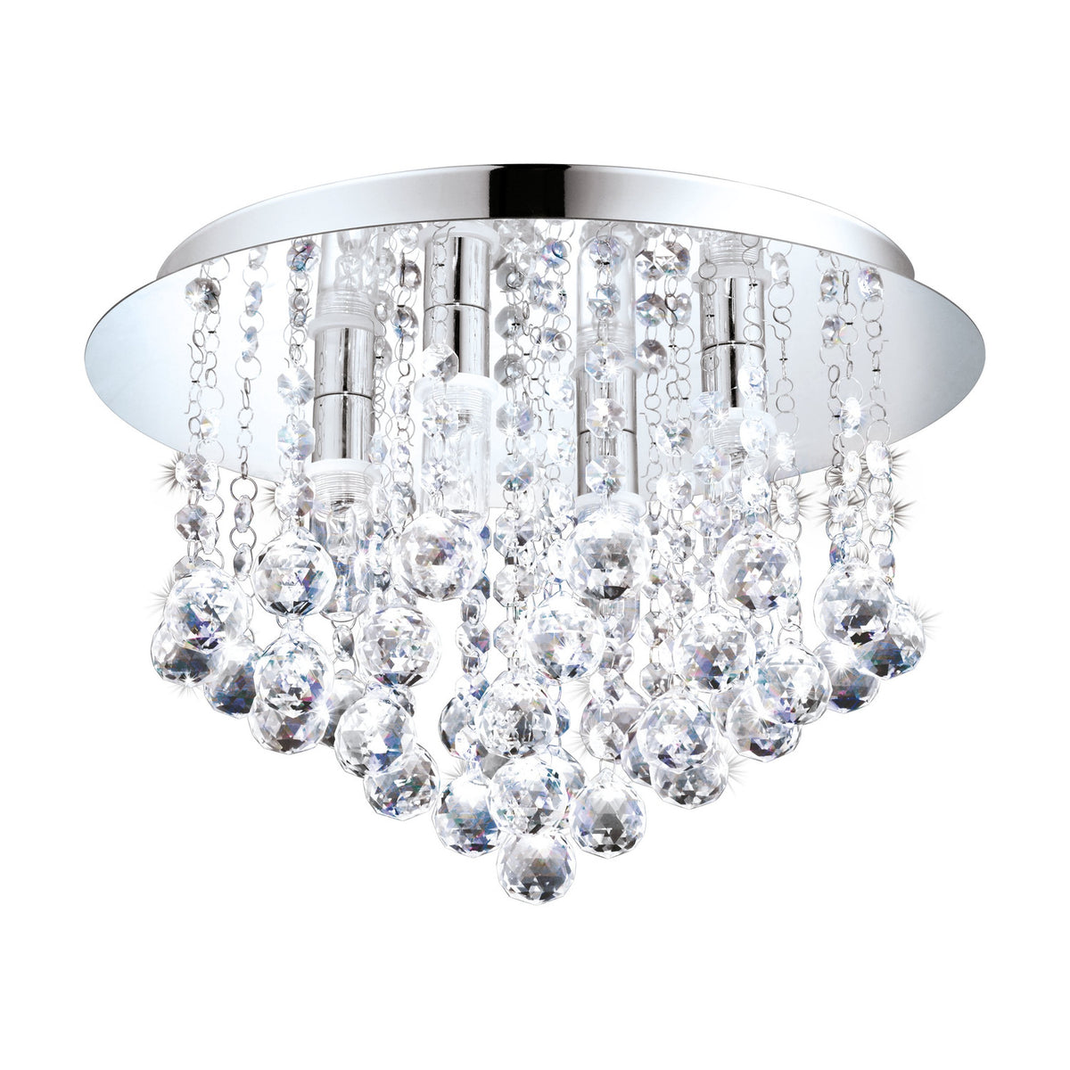 Almonte 4 Light Bathroom Ceiling Light - Chrome
