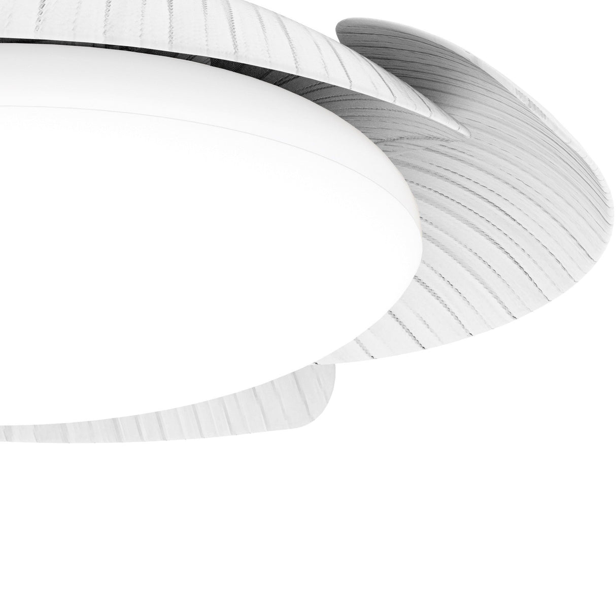 Aloha CCT Dimmable LED Ceiling Retractable Fan Light - White