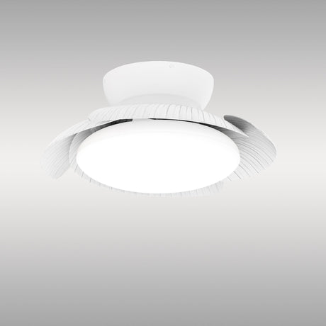 Aloha CCT Dimmable LED Ceiling Retractable Fan Light - White