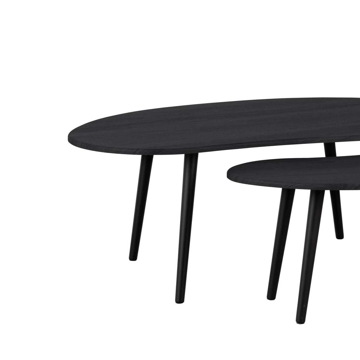 Aloran Nesting Side Tables Set of 2 - Black & Grey