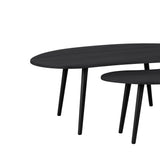 Aloran Nesting Side Tables Set of 2 - Black & Grey