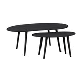 Aloran Nesting Side Tables Set of 2 - Black & Grey
