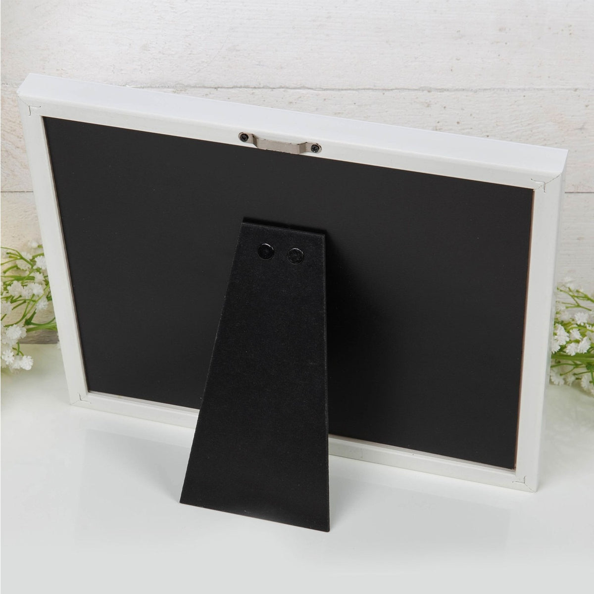 Ruby Anniversary Floral MDF Photo Frame 6 x 4in - White