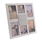 Mr & Mrs Square Multi Aperture MDF Photo Frame 35.5cm - White