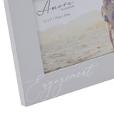 Engagement Leaf MDF Photo Frame with Stand 6 x 4in - Grey