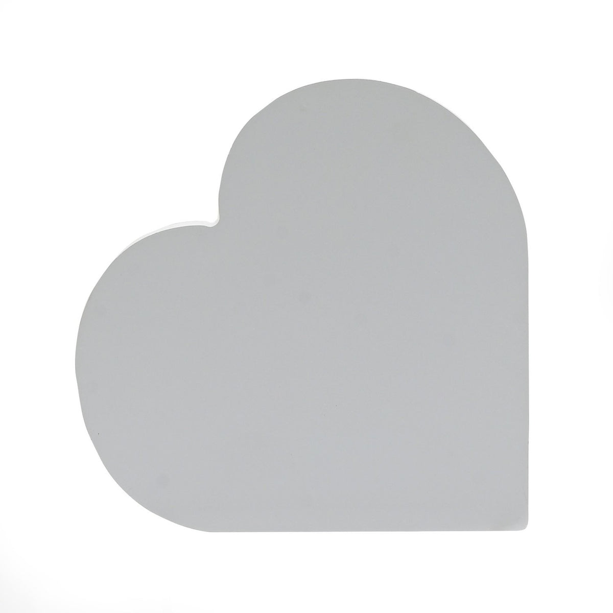 Mr & Mrs Heart MDF Mantel Plaque with Leaf Sprig - Grey