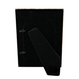 Floral Glass Arch Portrait Photo Frame with Easel - White