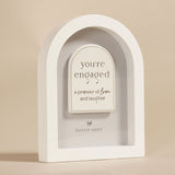 You're Engaged Freestanding Arch MDF Plaque 17.9cm - White