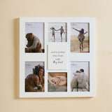 Together They Built Multi Aperture Wooden Photo Frame - White
