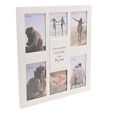 Together They Built Multi Aperture Wooden Photo Frame - White