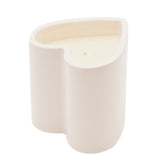 The Story of Us Heart Ceramic Scented Candle - White