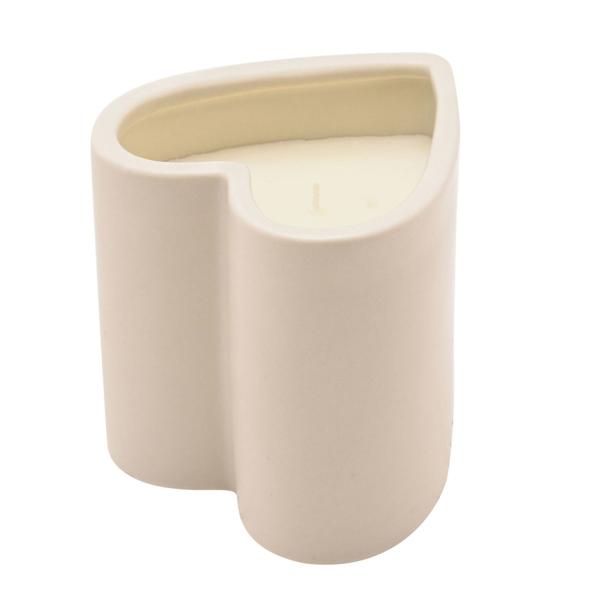 Always & Forever Heart Scented Candle with Holder - White