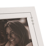 Silver Anniversary Square Wooden Photo Frame 6 x 4in - White