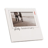 Ruby Anniversary Square Wooden Photo Frame 6 x 4in - White