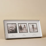 Engagement Wedding Honeymoon Photo Frame 3 x 3in - White & Silver
