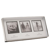 Engagement Wedding Honeymoon Photo Frame 3 x 3in - White & Silver
