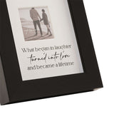 Narrow Triple Plastic Photo Frame with Easel Back - Black