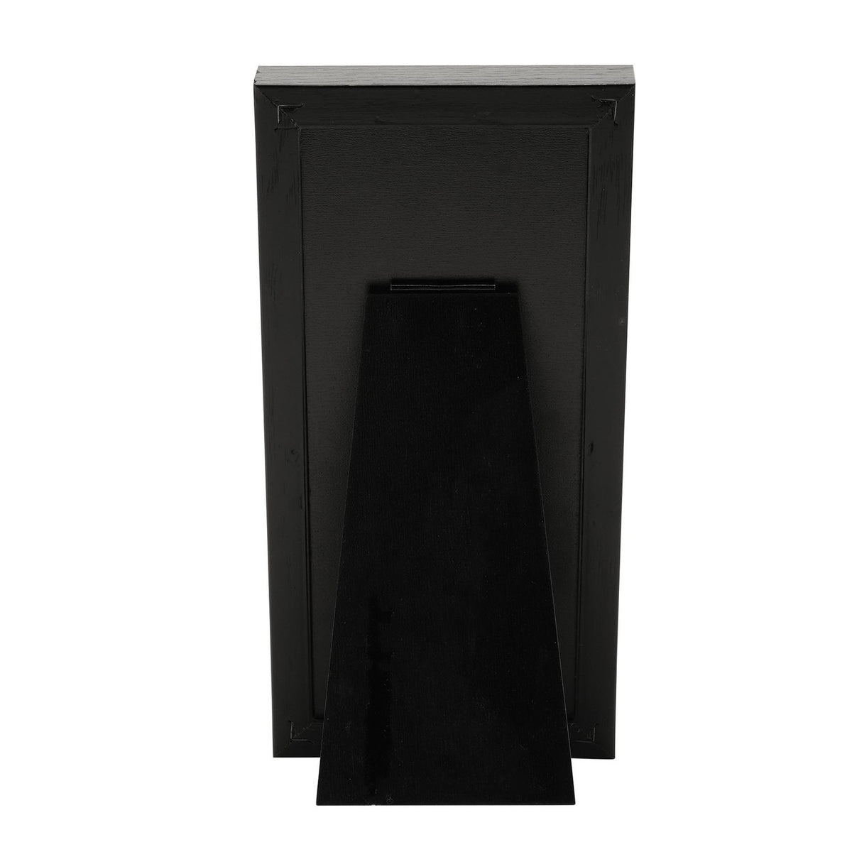Narrow Triple Plastic Photo Frame with Easel Back - Black