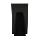 Narrow Triple Plastic Photo Frame with Easel Back - Black