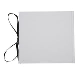 The Story of Us Textured Photo Album with Ribbon - White & Black