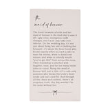 Maid of Honour Verse MDF Plaque with Stand - Off White & Grey