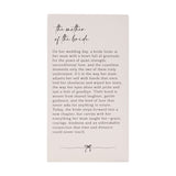 Mother of The Bride Verse MDF Plaque - Off White & Grey